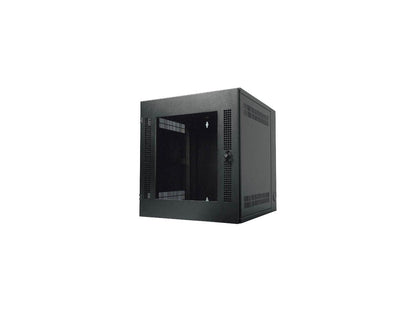 APC AR100 13U NetShelter WX w/Threaded Hole Vertical Mounting Rail Glass Front Door Black