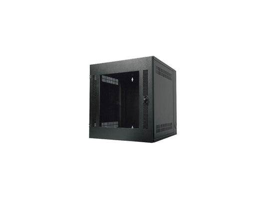 APC AR100 13U NetShelter WX w/Threaded Hole Vertical Mounting Rail Glass Front Door Black