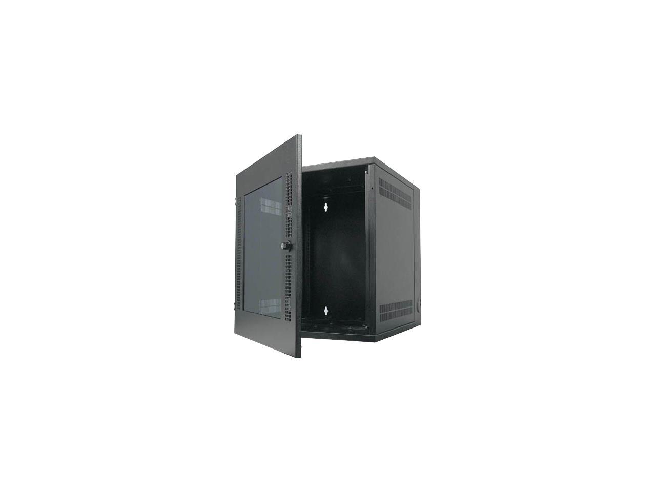 APC AR100 13U NetShelter WX w/Threaded Hole Vertical Mounting Rail Glass Front Door Black
