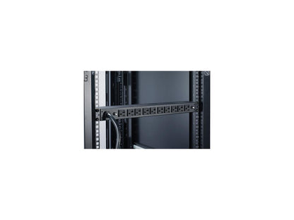 APC Rack Mount PDU, Basic 100V-120V/30A, (10) Outlets, 1U Horizontal Rackmount (AP9560)