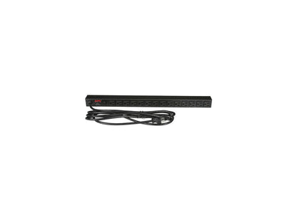 APC Rack Mount PDU, Basic 100V-120V/15A, (14) Outlets, 0U Vertical Rackmount (AP9567)