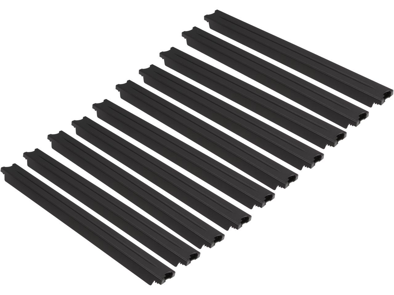 APC AR8136BLK 1U 19" Black Modular Toolless Airflow Management Blanking Panel - Qty 10