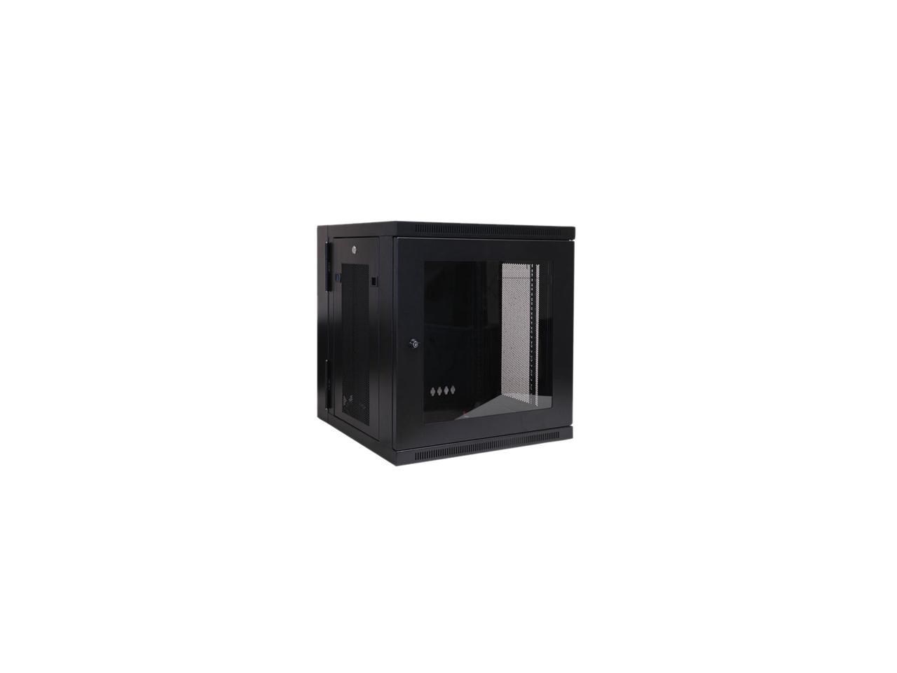 Tripp Lite 12U Wall-Mount Rack Enclosure Cabinet with Clear Acrylic Window, Hinged Back, Switch-Depth (SRW12USG)