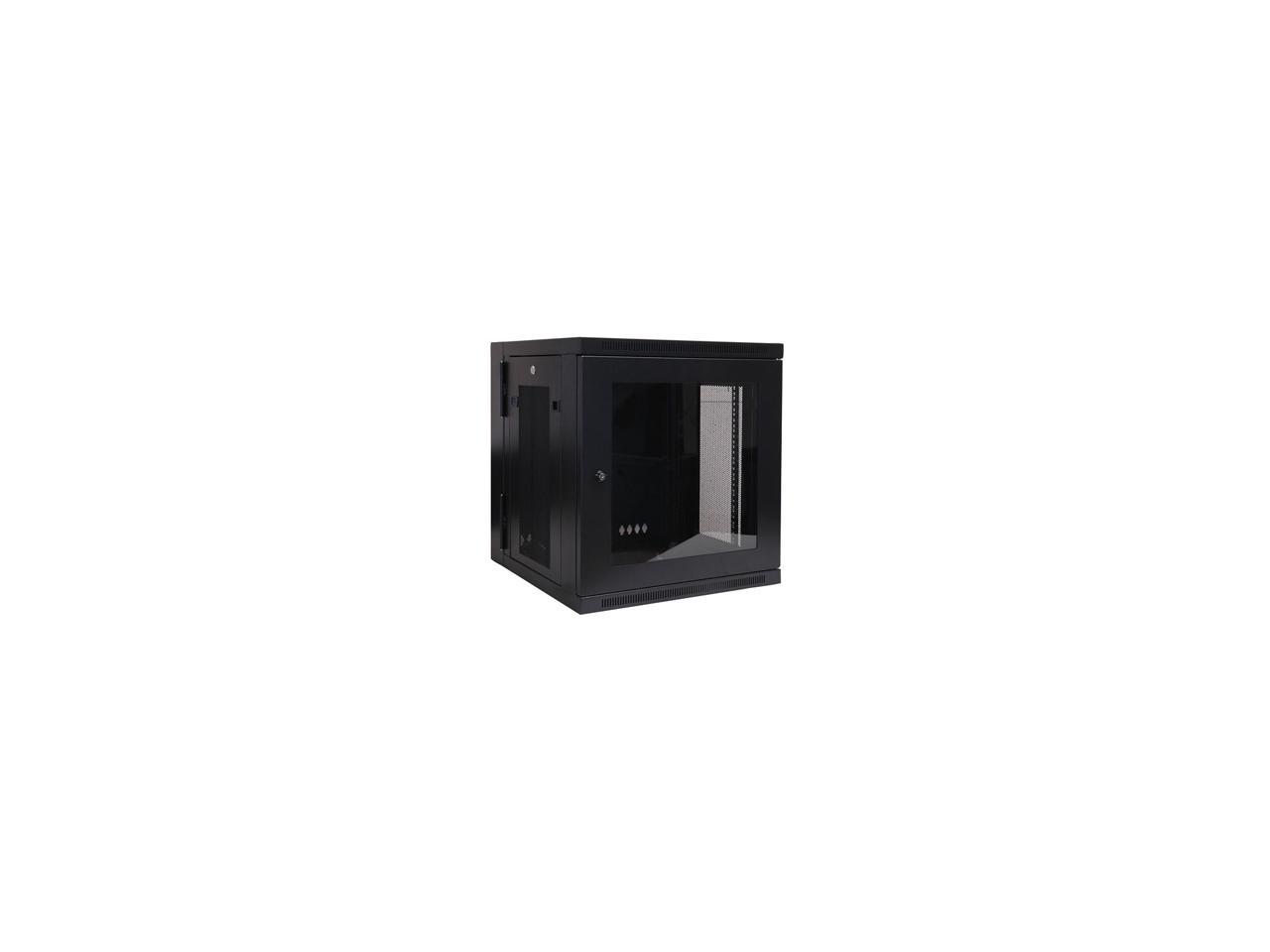 Tripp Lite 12U Wall-Mount Rack Enclosure Cabinet with Clear Acrylic Window, Hinged Back, Switch-Depth (SRW12USG)