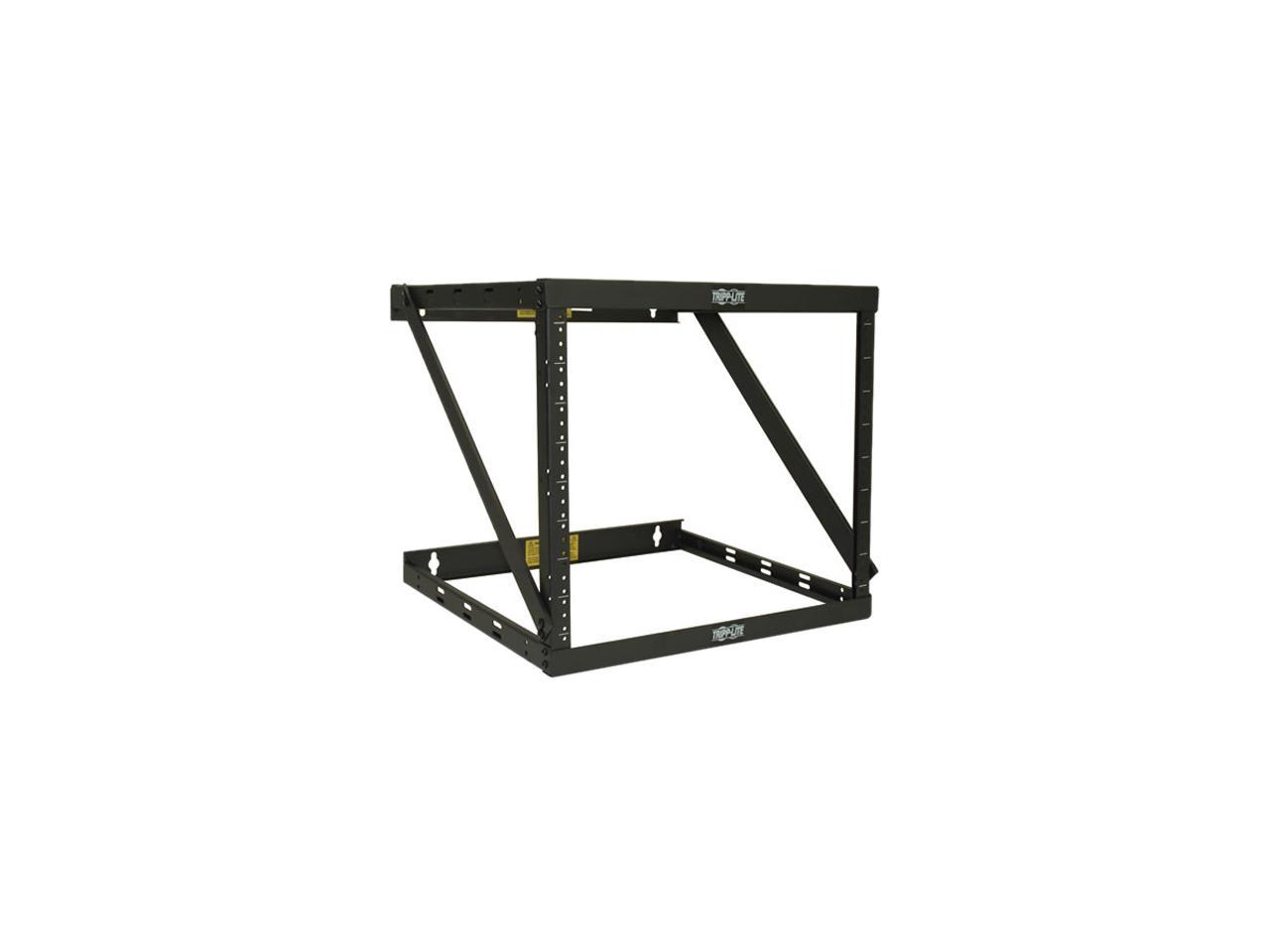 Tripp Lite Wall-Mount 2-Post Open Frame Rack, 8U / 12U / 22U Expandable Low-Profile Switch-Depth (SRWO8U22)
