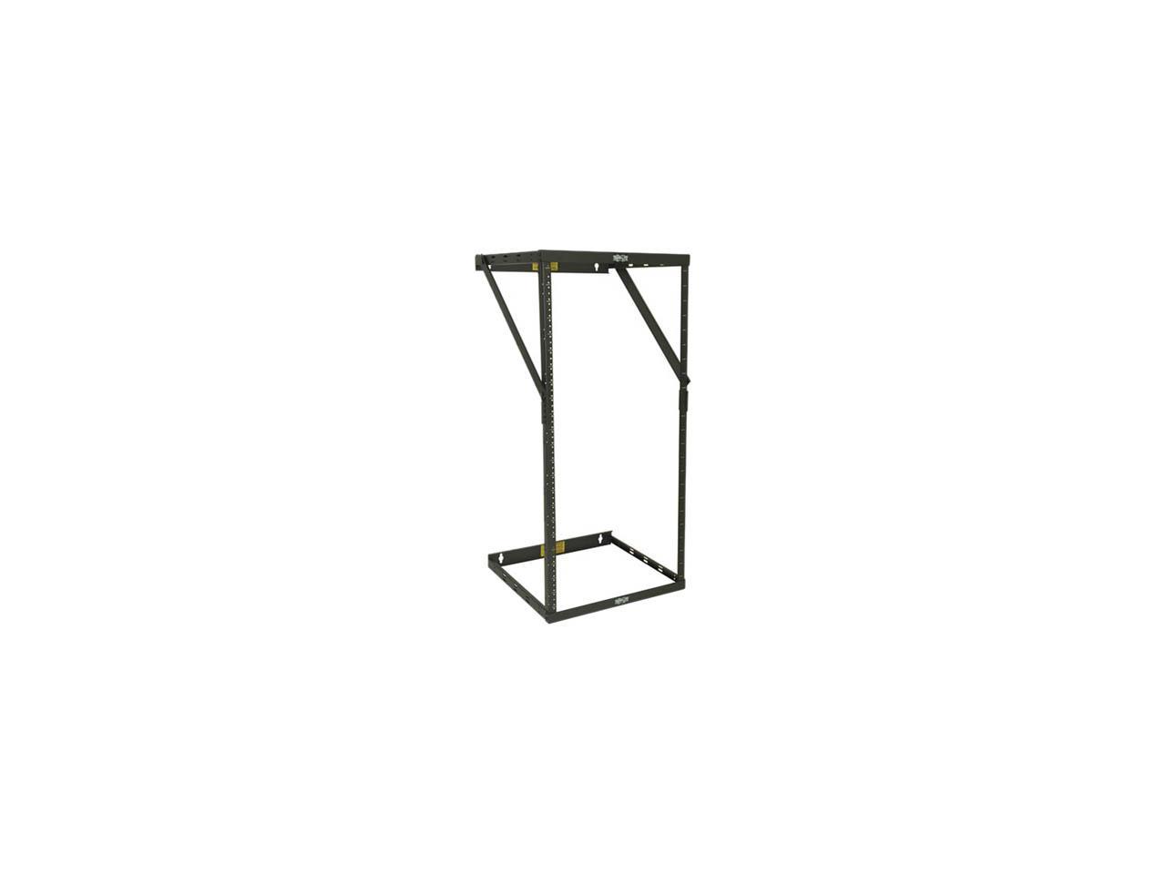 Tripp Lite Wall-Mount 2-Post Open Frame Rack, 8U / 12U / 22U Expandable Low-Profile Switch-Depth (SRWO8U22)