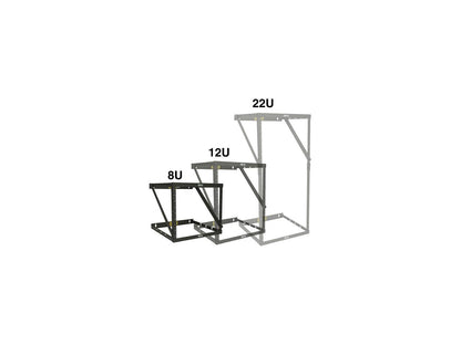 Tripp Lite Wall-Mount 2-Post Open Frame Rack, 8U / 12U / 22U Expandable Low-Profile Switch-Depth (SRWO8U22)