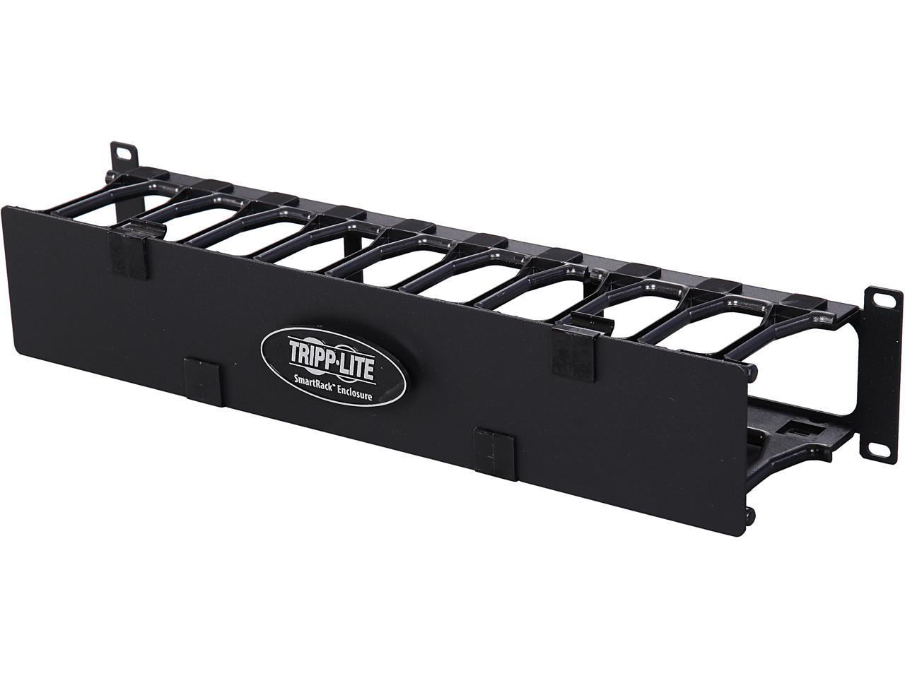 TRIPP LITE SRCABLEDUCT2UHD 2U High Capacity Horizontal Cable Manager (Finger duct with dual-hinge cover)