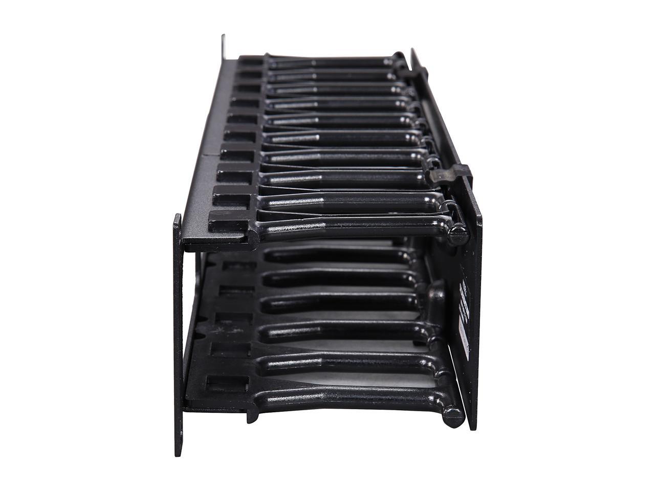 TRIPP LITE SRCABLEDUCT2UHD 2U High Capacity Horizontal Cable Manager (Finger duct with dual-hinge cover)