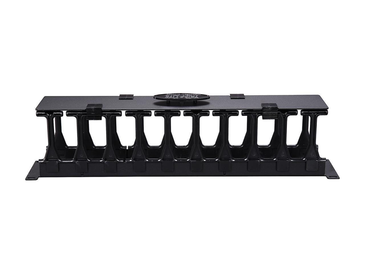 TRIPP LITE SRCABLEDUCT2UHD 2U High Capacity Horizontal Cable Manager (Finger duct with dual-hinge cover)