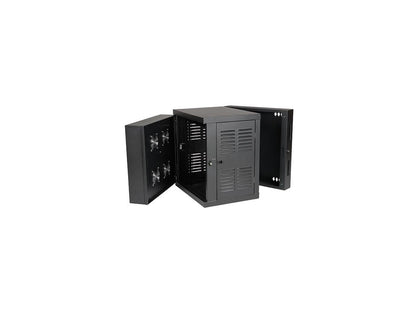 Tripp Lite 12U Wall-Mount Rack Enclosure Cabinet for Harsh Environments (NEMA 12), Hinged Back, Switch-Depth (SRW12USNEMA)