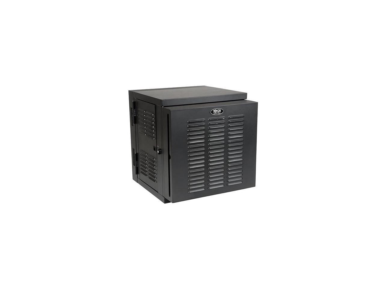 Tripp Lite 12U Wall-Mount Rack Enclosure Cabinet for Harsh Environments (NEMA 12), Hinged Back, Switch-Depth (SRW12USNEMA)