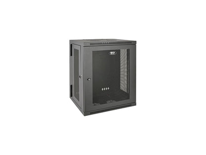 Tripp Lite 15U Wall-Mount Rack Enclosure Cabinet, Hinged Back, Switch-Depth (SRW15US)