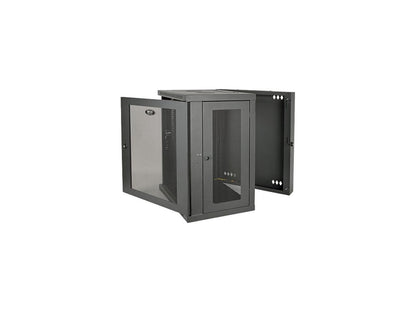 Tripp Lite 15U Wall-Mount Rack Enclosure Cabinet, Hinged Back, Switch-Depth (SRW15US)