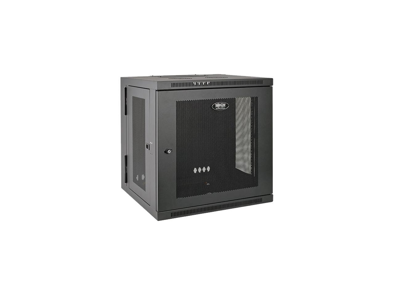 Tripp Lite SmartRack 12U UPS-Depth Wall-Mount Rack Enclosure Cabinet, Hinged Back