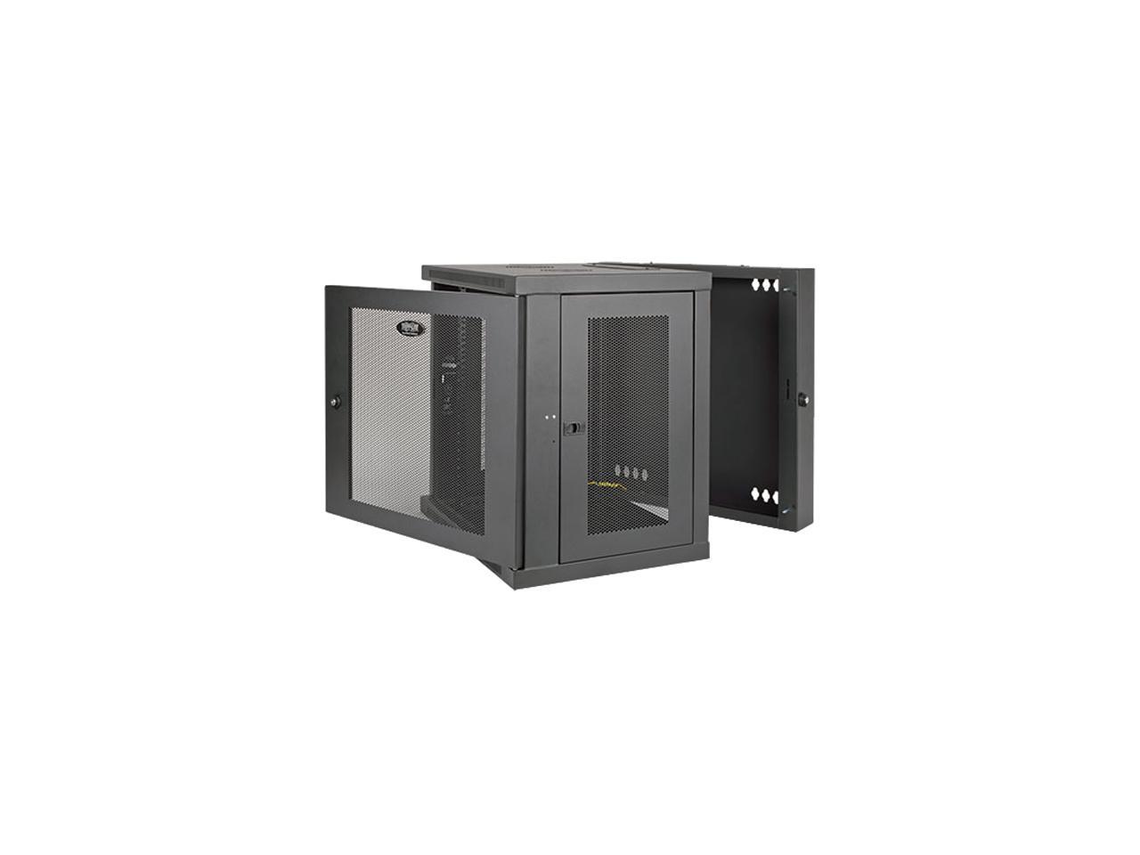 Tripp Lite SmartRack 12U UPS-Depth Wall-Mount Rack Enclosure Cabinet, Hinged Back