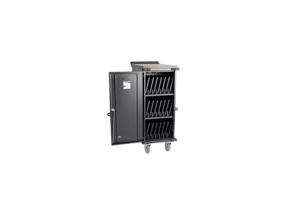 Tripp Lite 21-Port AC Mobile Charging Cart Storage Station for Chromebooks, iPads, Laptops, Tablets, Black (CSC21AC)