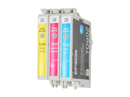EPSON 60 (T060520) Ink Cartridge, Multi-pack (Cyan, Magenta, Yellow)