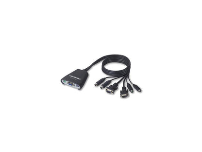 BELKIN F1DK102P 2-Port Compact KVM Switch with Cables