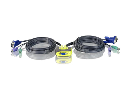 IOGEAR GCS62 MiniView Micro PS/2 KVM Switch with Cables