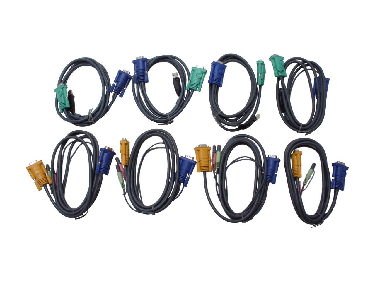 IOGEAR GCS1744 4-Port Dual View KVM Switch w/Audio and USB Peripheral Sharing