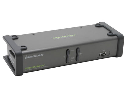 IOGEAR GCS1742 2-Port Dual View KVM Switch w/Audio and USB Peripheral Sharing