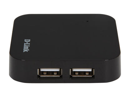 D-Link DUB-H4 USB2.0 4-Port Hub w/ one fast charging port & power adapter