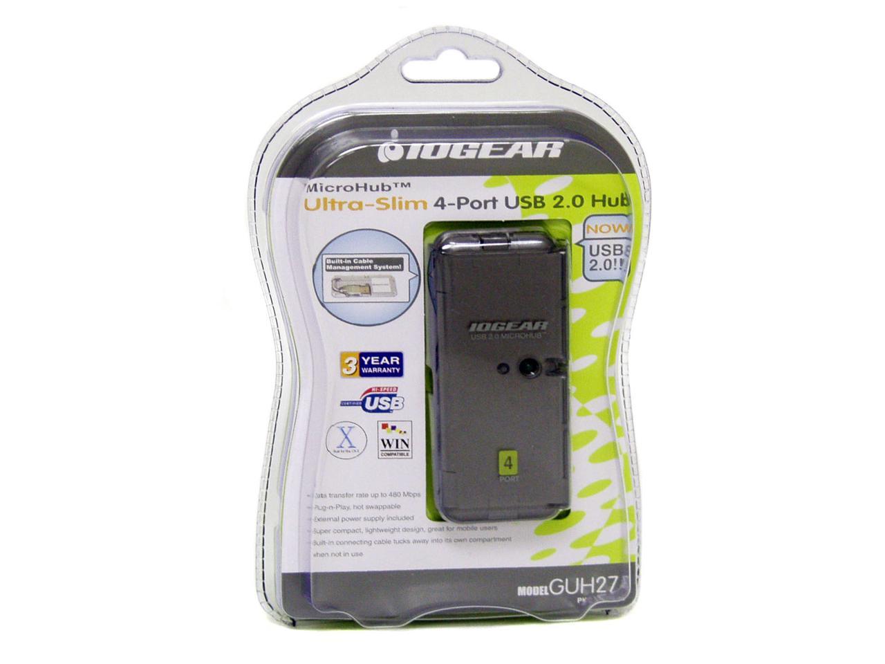 IOGEAR GUH274 4-Port Hi-Speed USB 2.0 Hub