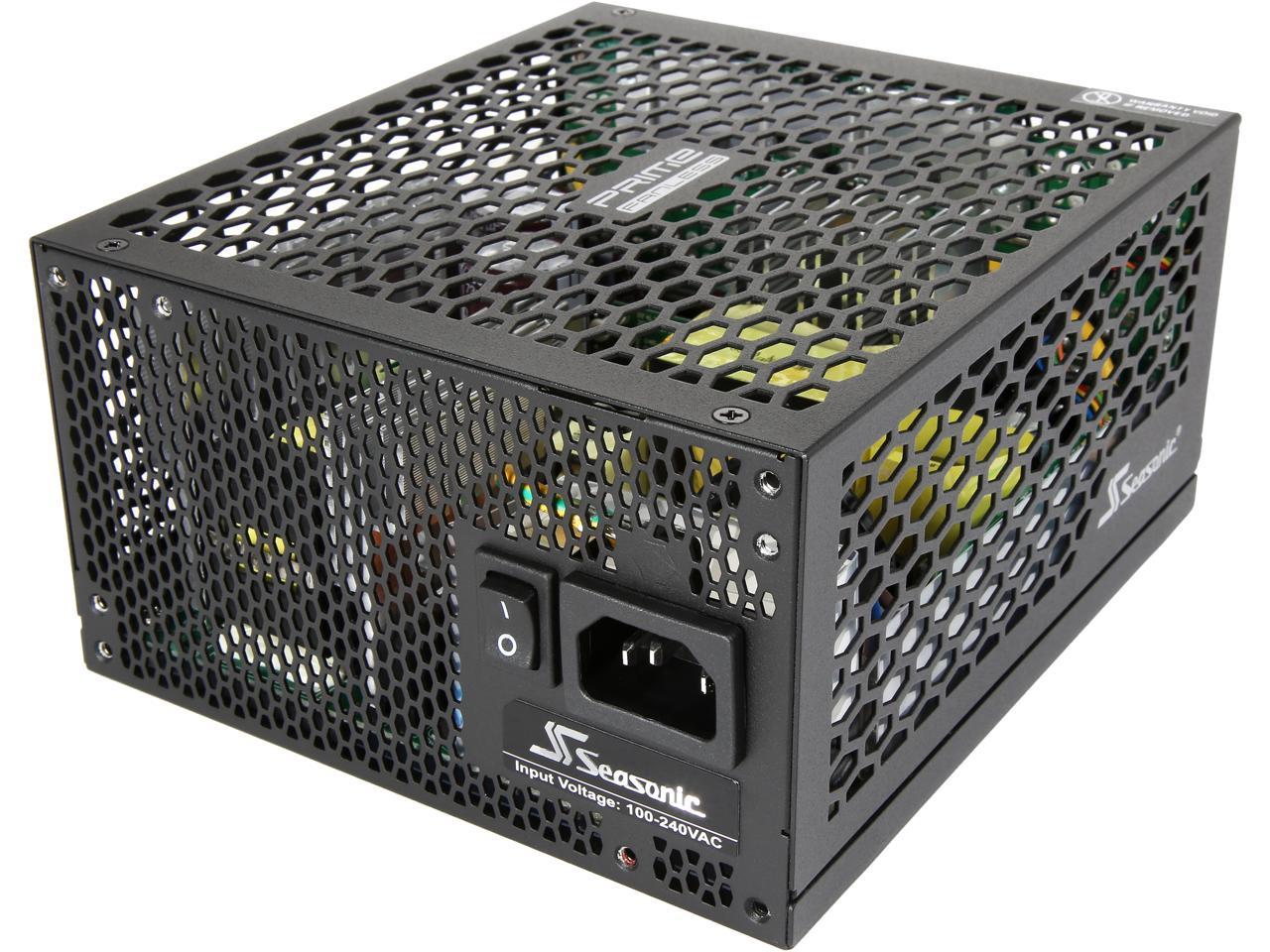 Seasonic Flagship PRIME 600 Titanium Fanless SSR-600TL 600W 80+ Titanium Full Modular ATX12V & EPS12V 12 Years Warranty Super Quiet Power Supply