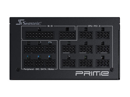 Seasonic PRIME GX-850, 850W 80+ Gold, Full Modular, Fan Control in Fanless, Silent, and Cooling Mode, 12 Year Warranty, Perfect Power Supply for Gaming and High-Performance Systems, SSR-850GD.
