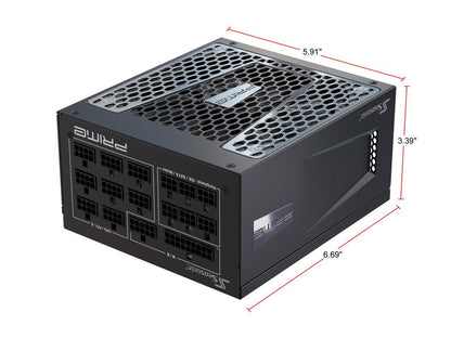 Seasonic PRIME GX-850, 850W 80+ Gold, Full Modular, Fan Control in Fanless, Silent, and Cooling Mode, 12 Year Warranty, Perfect Power Supply for Gaming and High-Performance Systems, SSR-850GD.