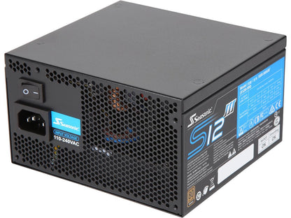 Seasonic S12III 500 SSR-500GB3 500W 80+ Bronze Power Supply, ATX12V & EPS12V, Direct Output, Smart & Silent Fan Control, 5 yr Warranty