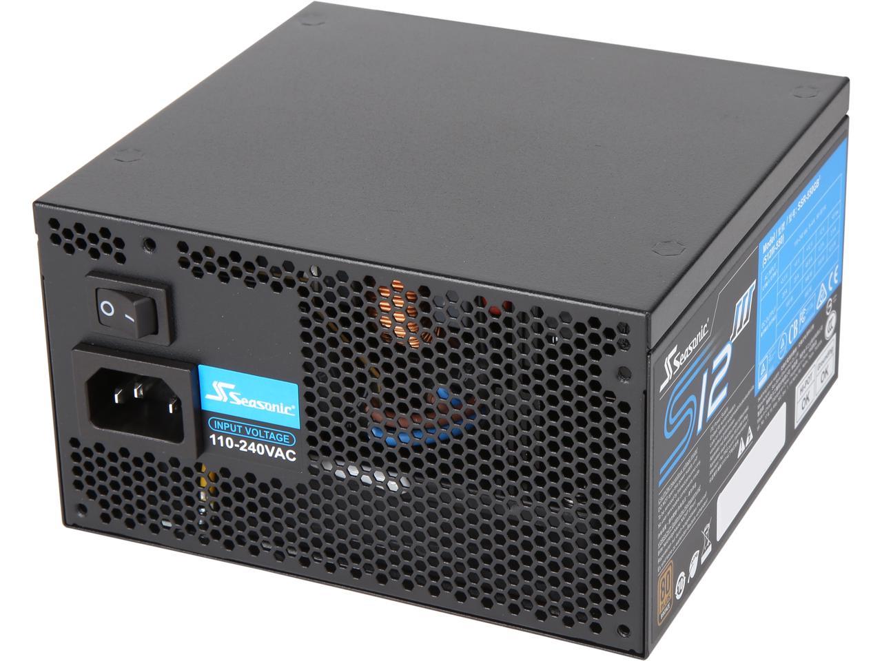 Seasonic S12III 550 SSR-550GB3 550W 80+ Bronze, ATX12V & EPS12V, Direct Output, Smart & Silent Fan Control, 5 yr Warranty Power Supply