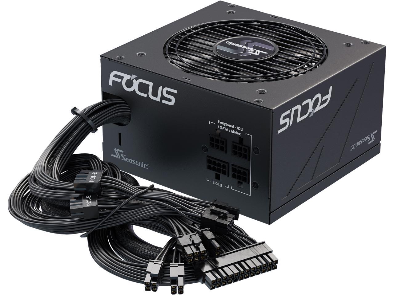 Seasonic FOCUS GM-850, 850W 80+ Gold, Semi-Modular, Fits All ATX Systems, Fan Control in Silent and Cooling Mode, 7 Year Warranty, Perfect Power Supply for Gaming and Various Application