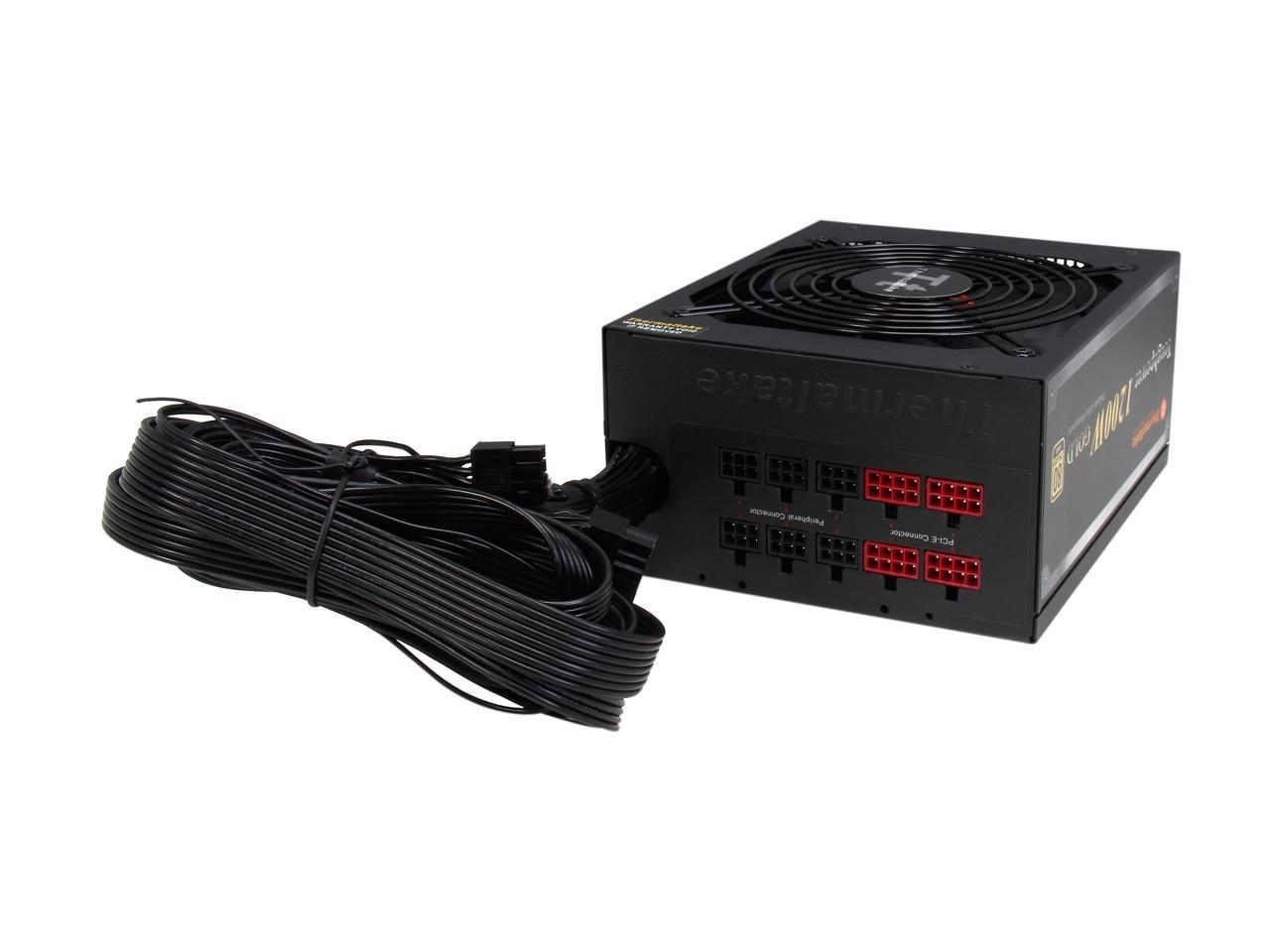 Thermaltake Toughpower 1200W Gold PS-TPD-1200MPCGUS-1 1200W ATX12V / EPS12V 80 PLUS GOLD Certified Semi-Modular Active PFC Power Supply