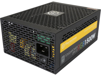 Thermaltake Toughpower Grand DPS G RGB Titanium PS-TPG-1500DPCTUS-T 1500W ATX12V / EPS12V SLI Ready CrossFire Ready 80 PLUS TITANIUM Certified Full Modular Active PFC Power Supplies
