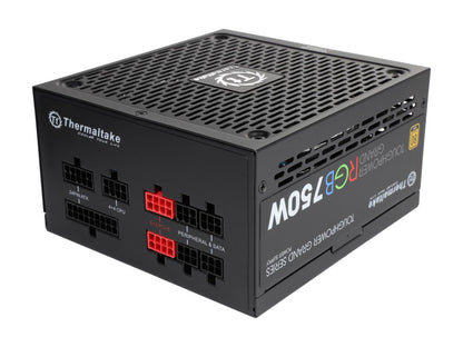 Thermaltake Toughpower Grand RGB 750W Smart Zero Fan SLI/CrossFire Ready Continuous Power ATX12V v2.4 / EPS v2.92 80 PLUS GOLD Certified Full Modular Power Supply PS-TPG-0750FPCGUS-R
