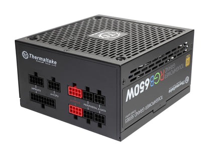 Thermaltake Toughpower Grand RGB 650W Smart Zero Fan SLI/CrossFire Ready Continuous Power ATX12V v2.4 / EPS v2.92 80 PLUS GOLD Certified Full Modular Power Supply PS-TPG-0650FPCGUS-R