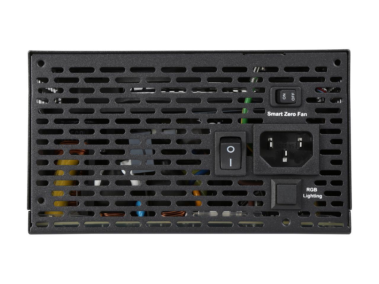 Thermaltake Smart Pro RGB 750W Smart Zero Fan SLI/CrossFire Ready Continuous Power ATX12V v2.4 / EPS v2.92 80 PLUS Bronze Certified Full Modular Power Supply PS-SPR-0750FPCBUS-R