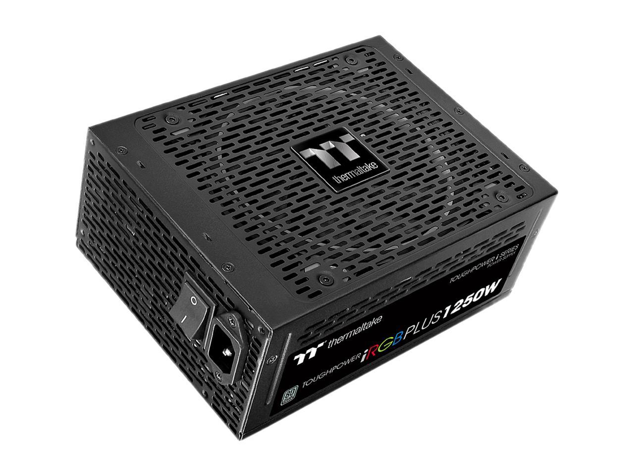 Thermaltake Toughpower iRGB Plus 1250W Digital SLI/CrossFire Ready Continuous Power ATX12V v2.31 / SSI EPS v2.92 80 PLUS TITANIUM Certified 10 Year Warranty Full Modular Active PFC Power Supply Haswell Ready PS-TPI-1250DPCTUS-T