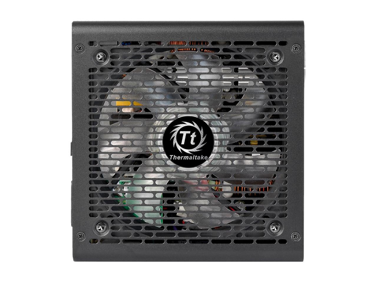 Thermaltake Smart RGB Series 500W SLI/CrossFire Ready Continuous Power ATX 12V V2.3 80 PLUS Certified 5 Year Warranty Active PFC Power Supply Haswell Ready PS-SPR-0500NHFAWU-1