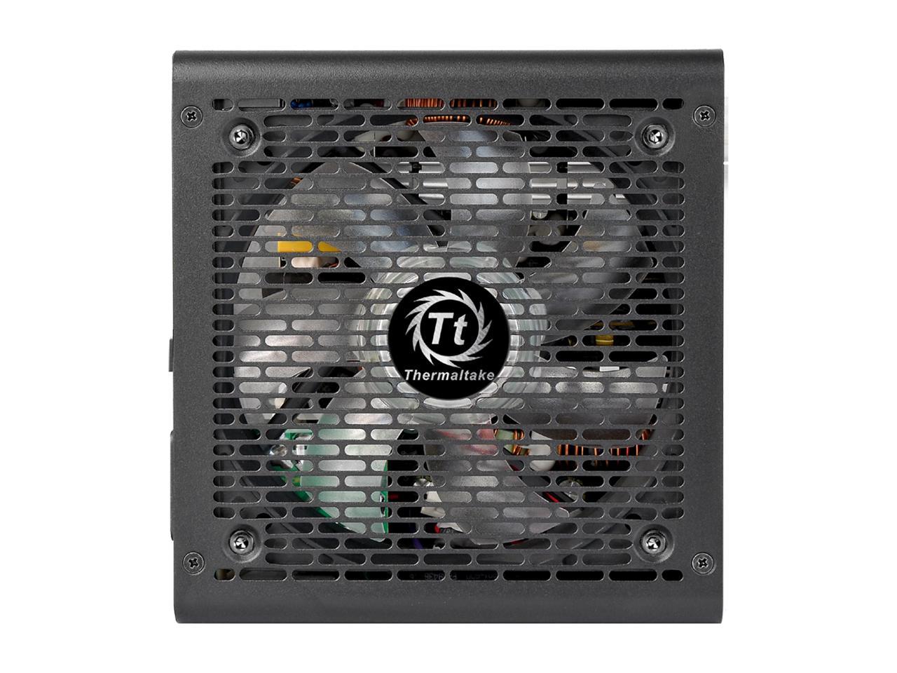 Thermaltake Smart RGB Series 600W SLI/CrossFire Ready Continuous Power ATX 12V V2.3 80 PLUS Certified 5 Year Warranty Active PFC Power Supply Haswell Ready PS-SPR-0600NHFAWU-1