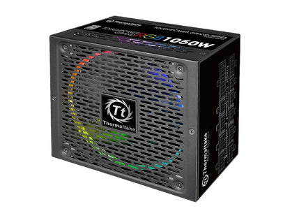 Thermaltake Toughpower Grand RGB 1050W SLI/CrossFire Ready Continuous Power RGB LED Smart Zero Fan ATX12V v2.4 / EPS v2.92 80 PLUS PLATINUM Certified 10 Year Warranty Full Modular Power Supply PS-TPG-1050F1FAPU-1