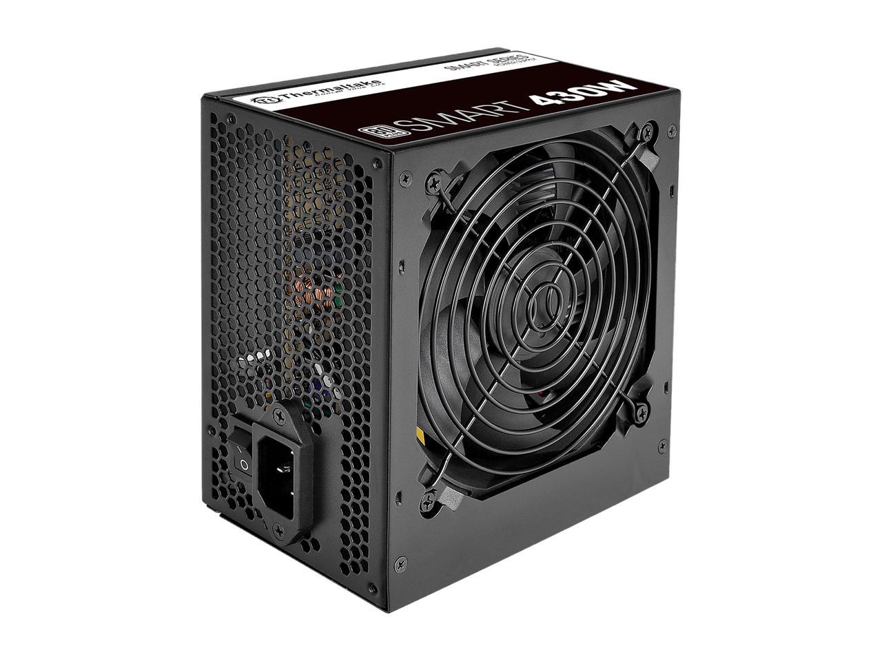 Thermaltake Smart Series 430W Continuous Power ATX 12V V2.3 80 PLUS Certified 5 Year Warranty Active PFC Power Supply Haswell Ready PS-SPD-0430NPCWUS-W