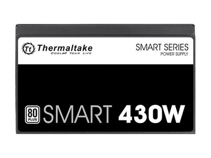 Thermaltake Smart Series 430W Continuous Power ATX 12V V2.3 80 PLUS Certified 5 Year Warranty Active PFC Power Supply Haswell Ready PS-SPD-0430NPCWUS-W
