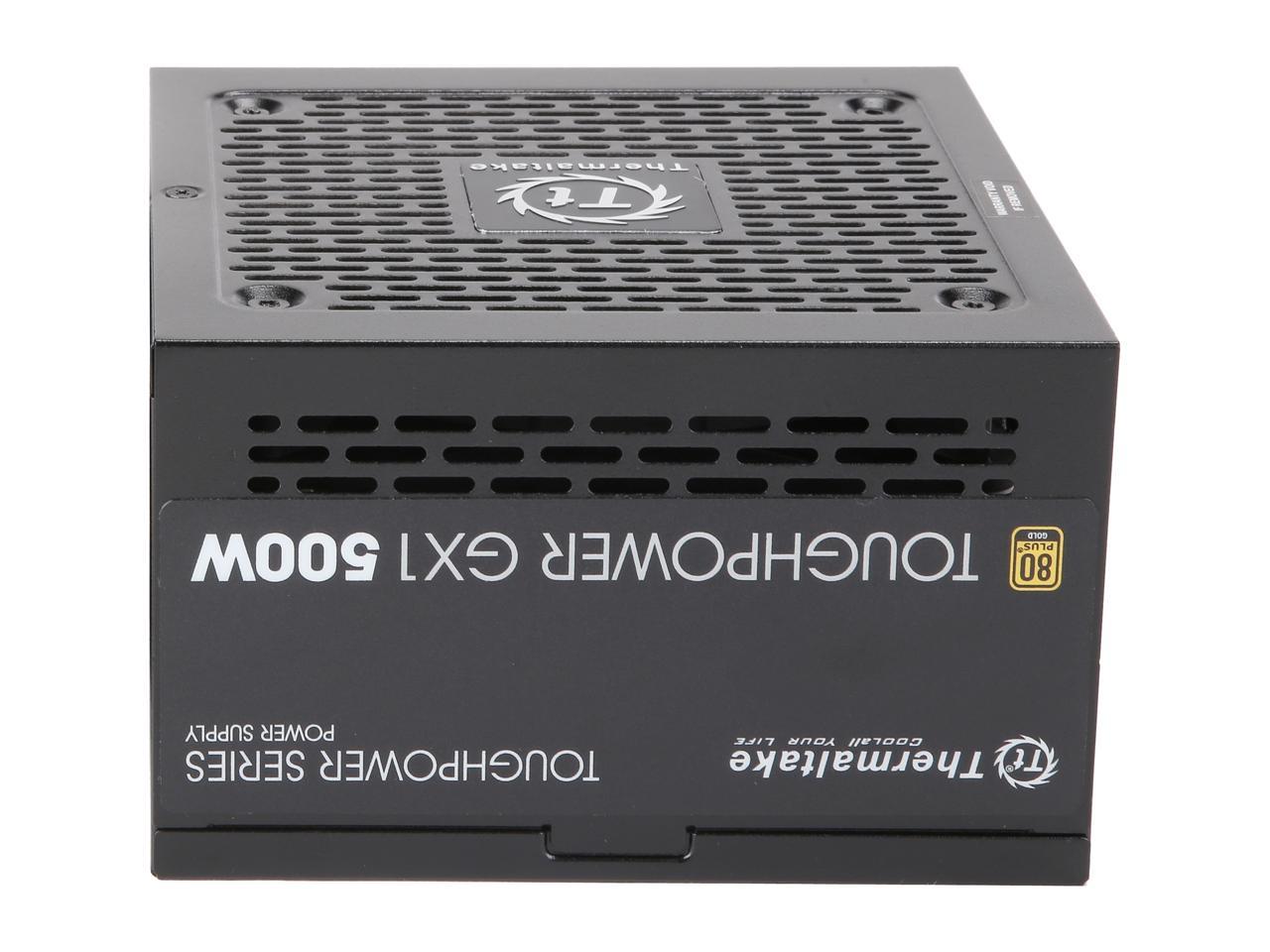 Thermaltake Toughpower GX1 PS-TPD-0500NNFAGU-1 500W ATX 12V v2.4 and EPS v2.92 80 PLUS GOLD Certified Non-Modular Active PFC Power Supply