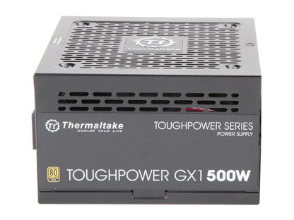Thermaltake Toughpower GX1 PS-TPD-0500NNFAGU-1 500W ATX 12V v2.4 and EPS v2.92 80 PLUS GOLD Certified Non-Modular Active PFC Power Supply