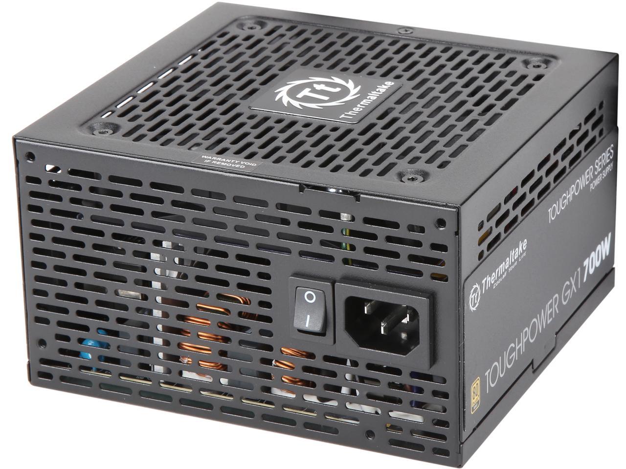 Thermaltake Toughpower GX1 PS-TPD-0700NNFAGU-1 700W ATX 12V v2.4 and EPS v2.92 80 PLUS GOLD Certified Non-Modular Active PFC Power Supply