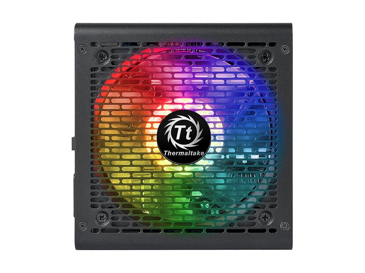 Thermaltake Toughpower GX1 RGB 500W ATX 12V v2.4 and EPS v2.92 80 PLUS GOLD Certified Active PFC Power Supply PS-TPD-0500NHFAGU-1