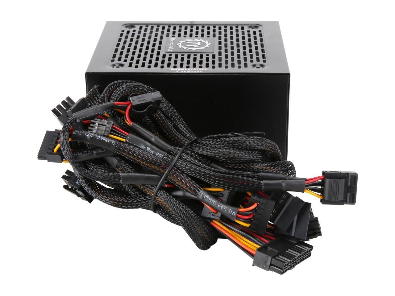 Thermaltake PS-TTP-0600NNFAGU-1 600W ATX12V 80 PLUS GOLD Certified Non-Modular Active PFC Power Supply 80+ Gold Non-Modular SI Only Bulk Pack - OEM